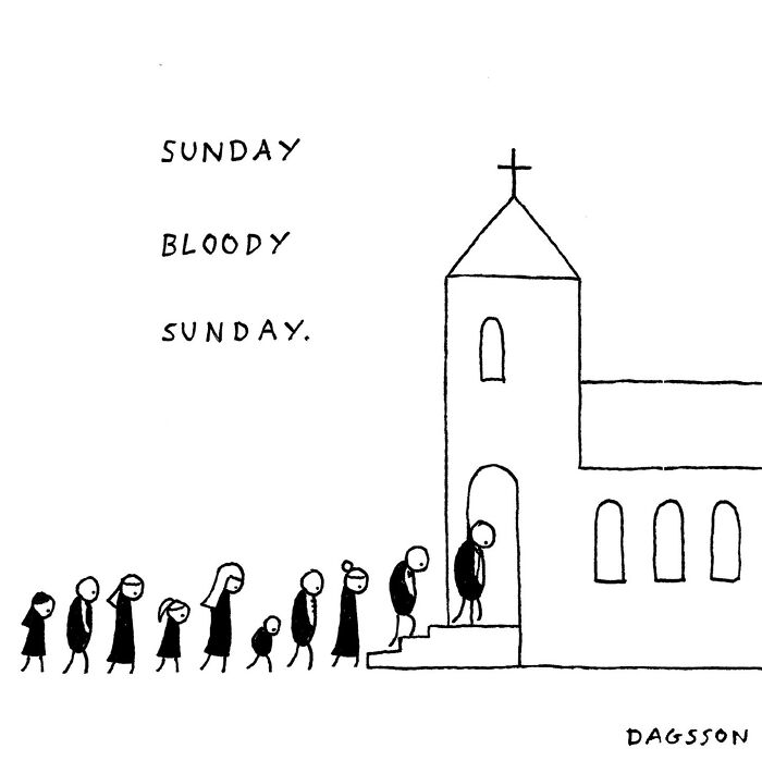 Dark Humor Comic By Hugleikur Dagsson