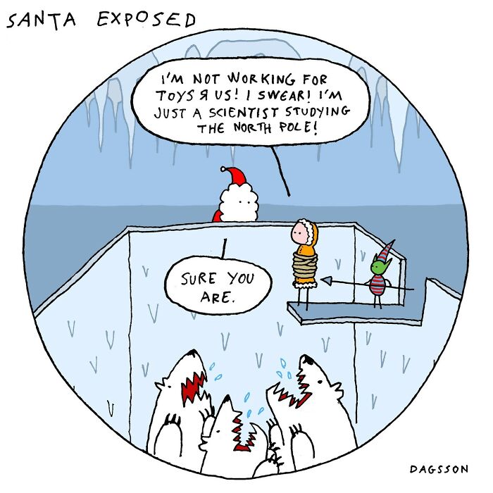 Dark Humor Comic By Hugleikur Dagsson