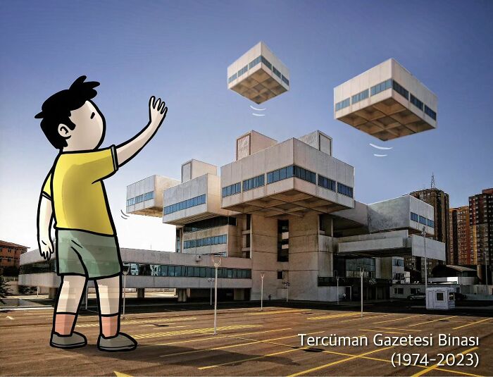 The Architect Who Inserts Fun Illustrations About Buildings And Other Constructions (New Pics)