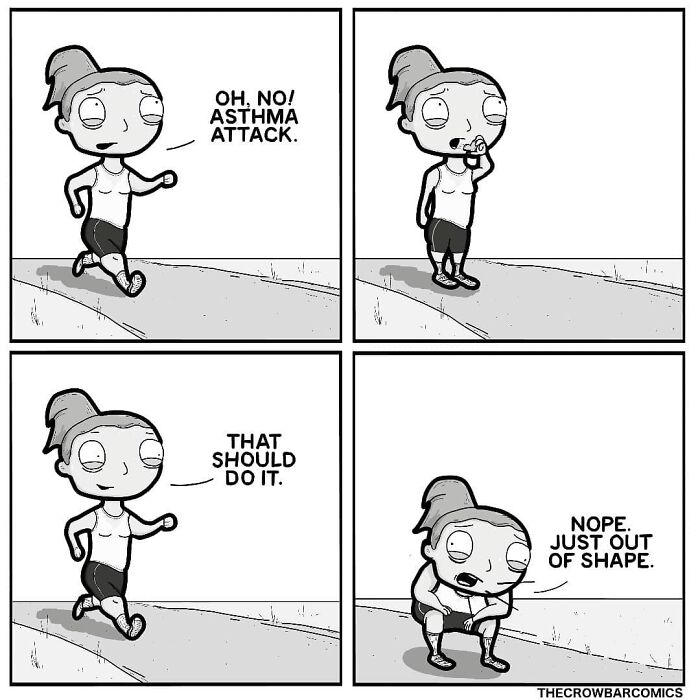 A Comic About Being Out Of Shape By The Crowbar Comics