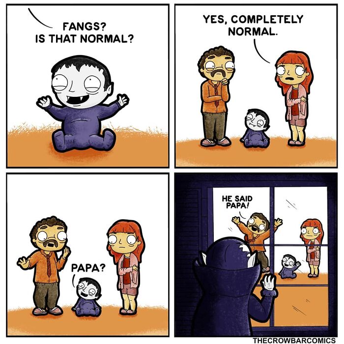 A Comic About A Vampire Baby By The Crowbar Comics