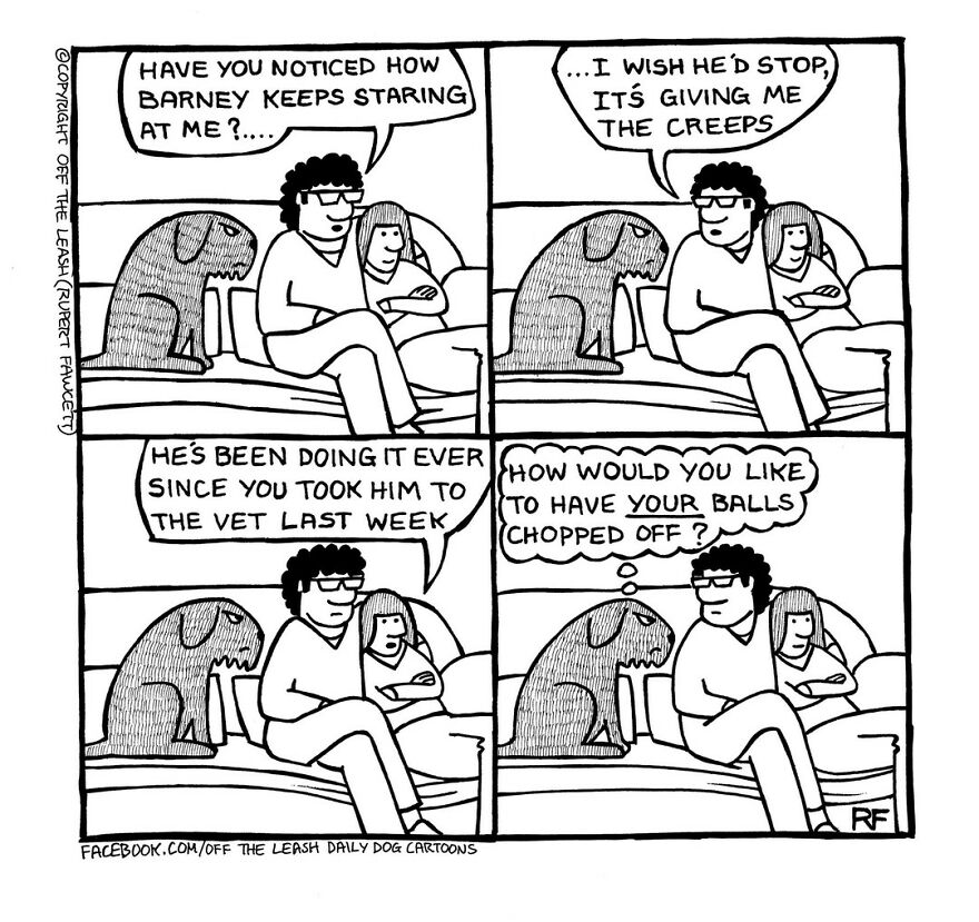 This Artist Captures Silly Moments That Happen In A Dog Owner's Life