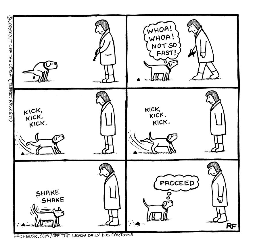 This Artist Captures Silly Moments That Happen In A Dog Owner's Life