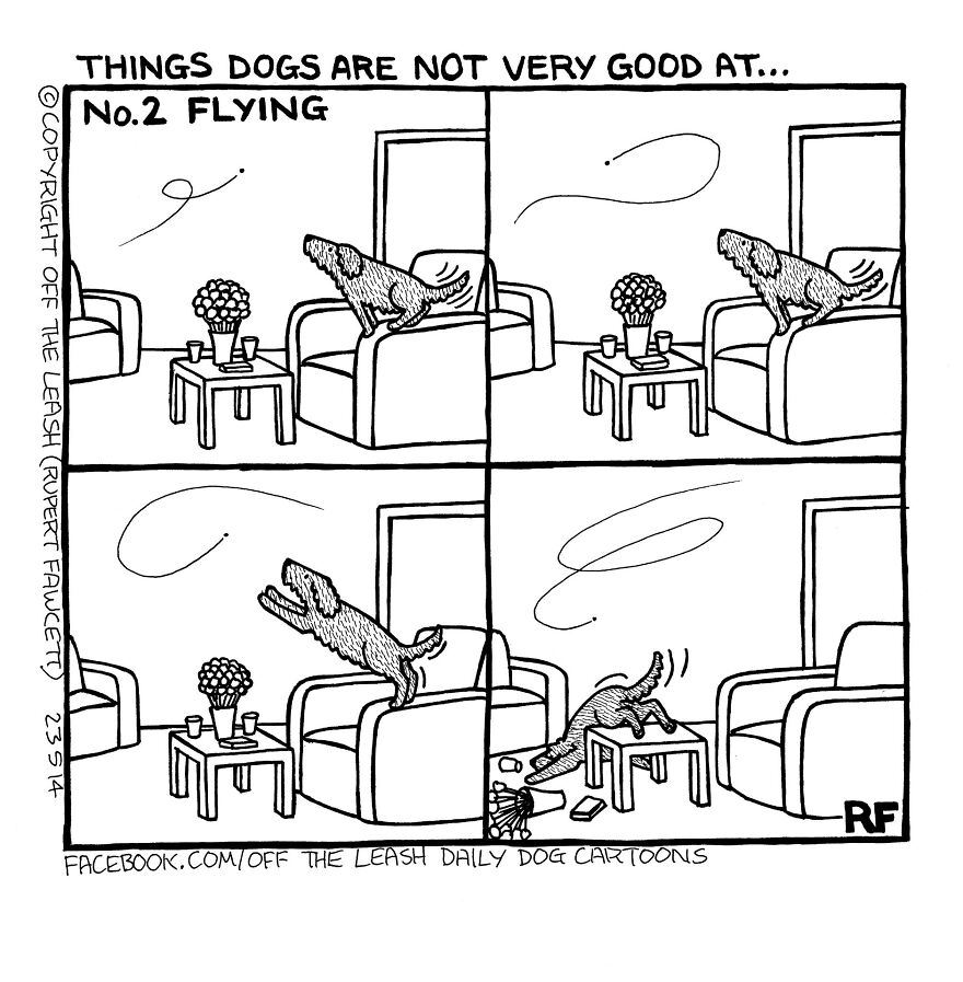 This Artist Captures Silly Moments That Happen In A Dog Owner's Life