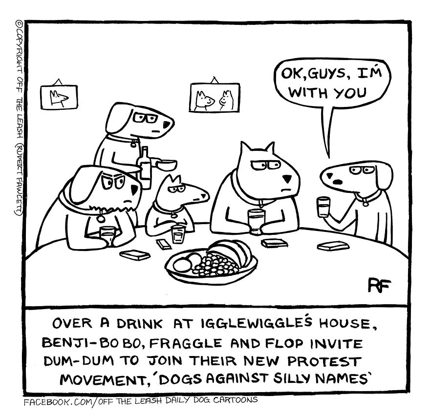 This Artist Captures Silly Moments That Happen In A Dog Owner's Life