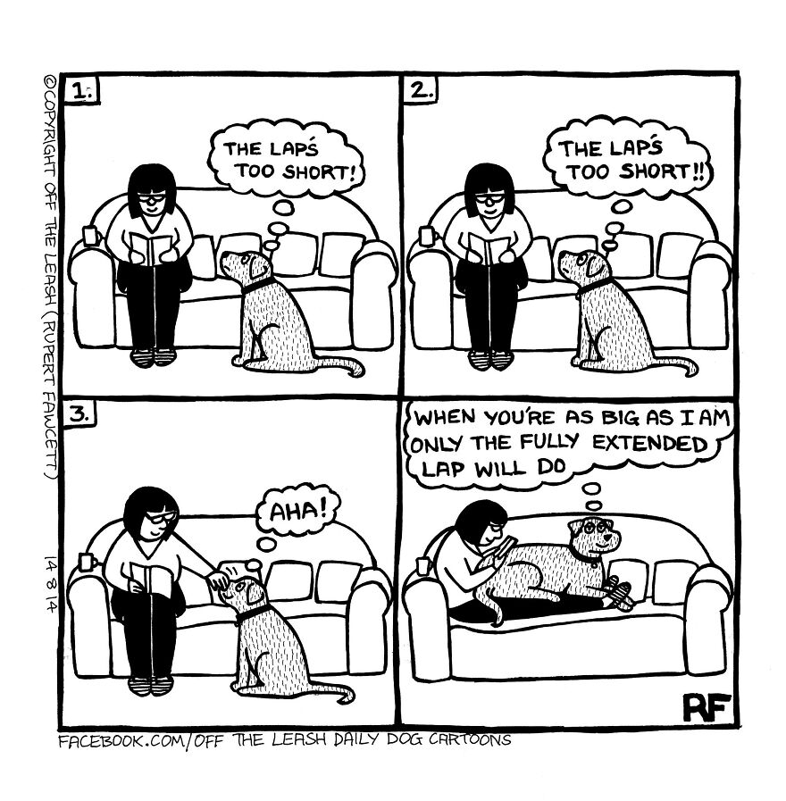 This Artist Captures Silly Moments That Happen In A Dog Owner's Life