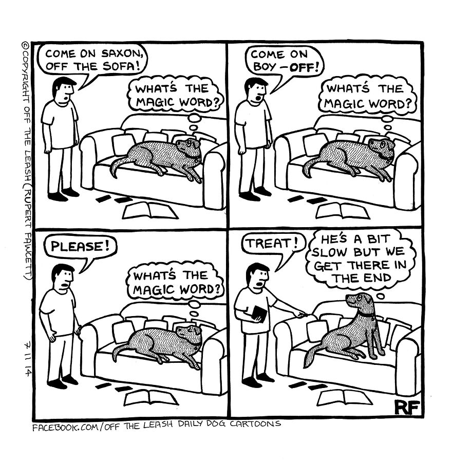 This Artist Captures Silly Moments That Happen In A Dog Owner's Life