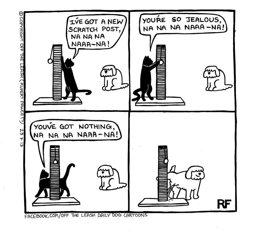 This Artist Captures Silly Moments That Happen In A Dog Owner's Life