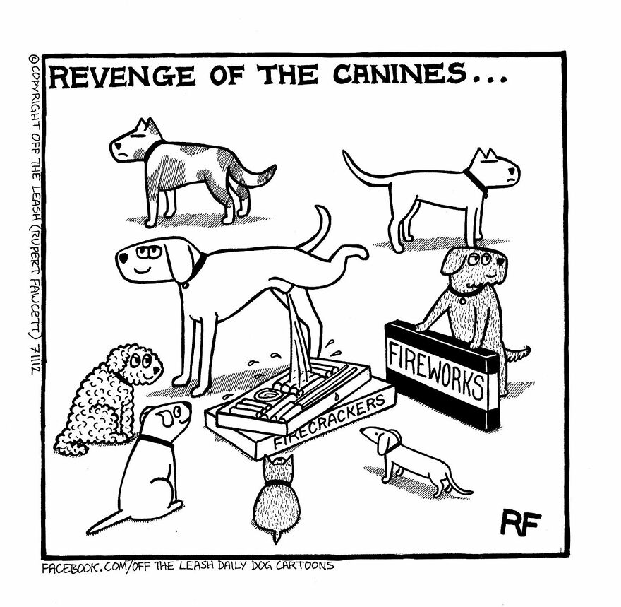 This Artist Captures Silly Moments That Happen In A Dog Owner's Life