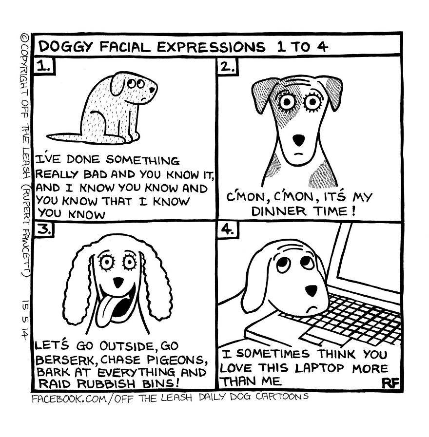 This Artist Captures Silly Moments That Happen In A Dog Owner's Life