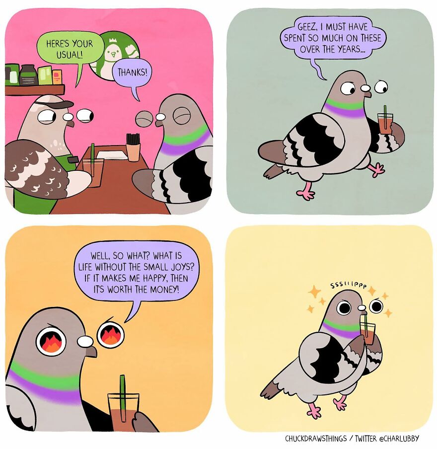 This Artist Creates Comics About Mental Illness Using Pigeons (New Pics)