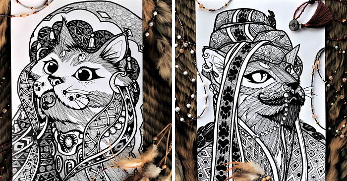 Muri-Cati: My 13 Illustrations Depicting The Undiscovered Cat Tribe