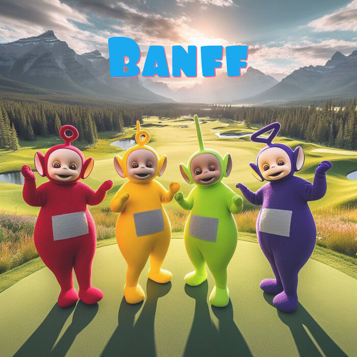 Teletubbies At Banff Golf Club