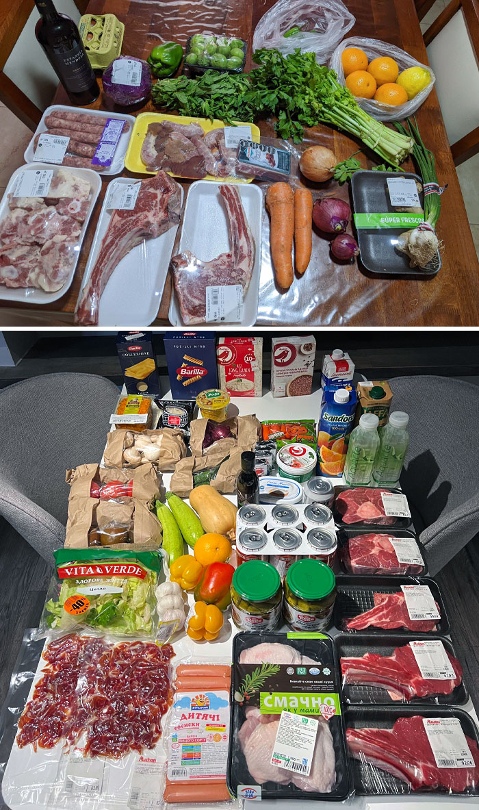 $14.50 (13,500 Pesos) Worth Of Groceries In Argentina vs. $71.00 Worth Of Groceries In Ukraine