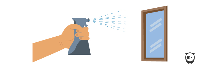 spraying insecticides illustration 