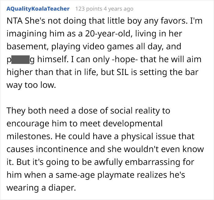 Aunt Refuses To Babysit Her Nephew Until He’s Potty Trained, Gets Accused Of “Parent-Shaming” Aunt Refuses To Babysit Her Nephew Until He’s Potty Trained, Gets Accused Of “Parent-Shaming”