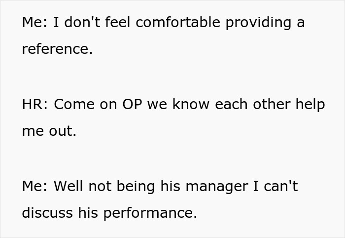 Person Gets Called As A Reference For Ex-Coworker, Spills The Beans On His Actual Qualifications Person Gets Called As A Reference For Ex-Coworker, Spills The Beans On His Actual Qualifications