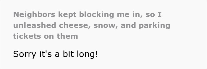 Woman Can&rsquo;t Stand Neighbors Blocking The Garages, Comes Up With Unique Ways To Make Them Stop