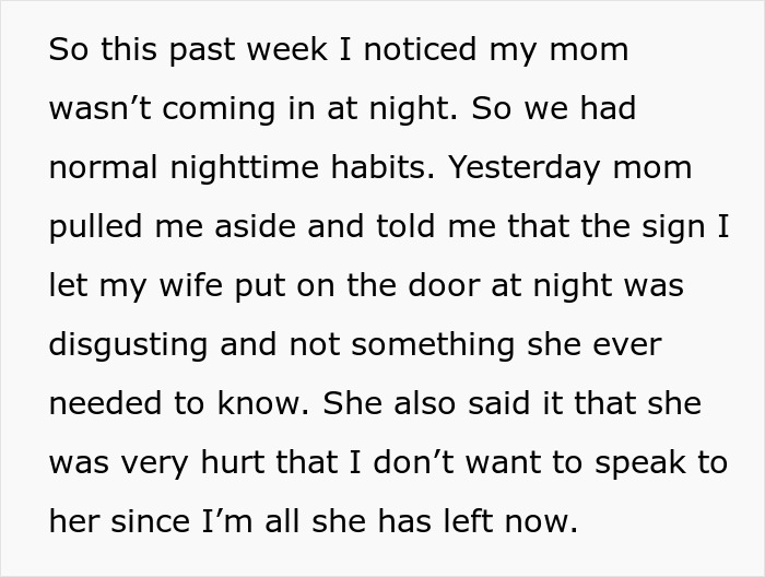 Husband Livid After Wife Leaves A Sign To Keep MIL Out Of Their Bedroom, Realizes His Mistake