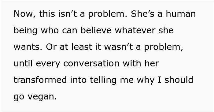 Woman Is Done With Vegan Roommate&rsquo;s Daily Shaming Of Her Diet, Comes Up With Genius Revenge