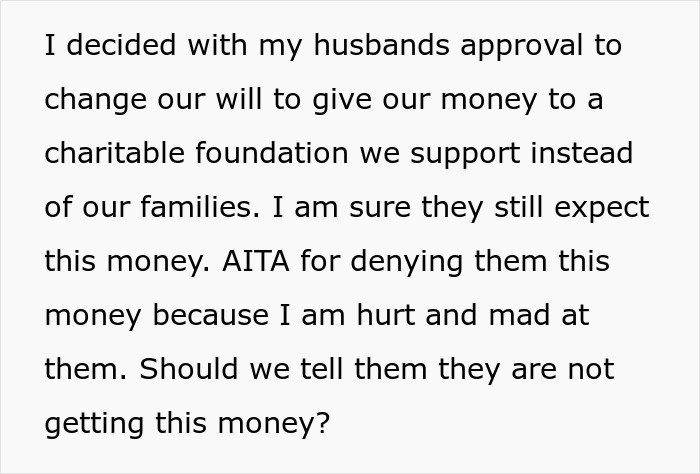 Family Assumes They&rsquo;ll Be Splitting Rich Couple&rsquo;s Fortune, Don&rsquo;t Realize They&rsquo;re Getting Nothing