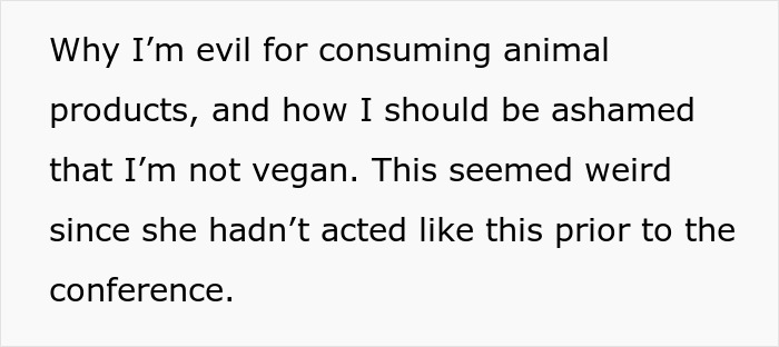 Woman Is Done With Vegan Roommate&rsquo;s Daily Shaming Of Her Diet, Comes Up With Genius Revenge