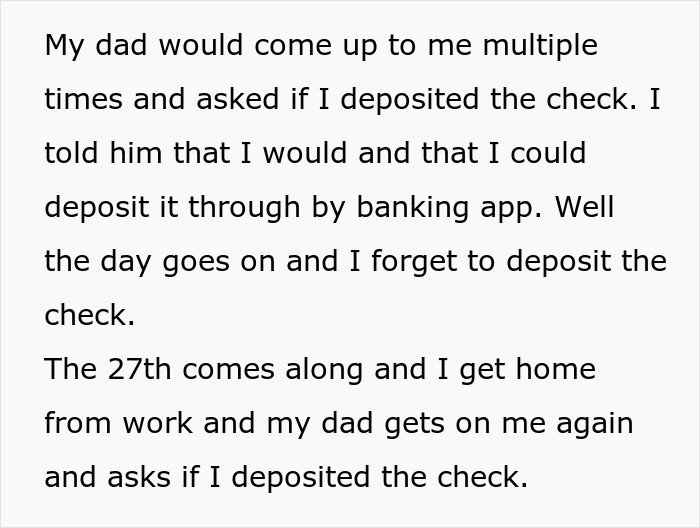 &ldquo;His Anger Was Out Of Line&rdquo;: Dad Wants Daughter To Deposit Christmas Check, Loses It As She Doesn&rsquo;t