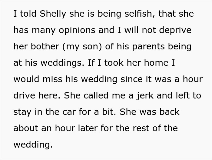 Mom Refuses To Drive Her Anxious Daughter Home During Son&rsquo;s Wedding, Family Drama Ensues