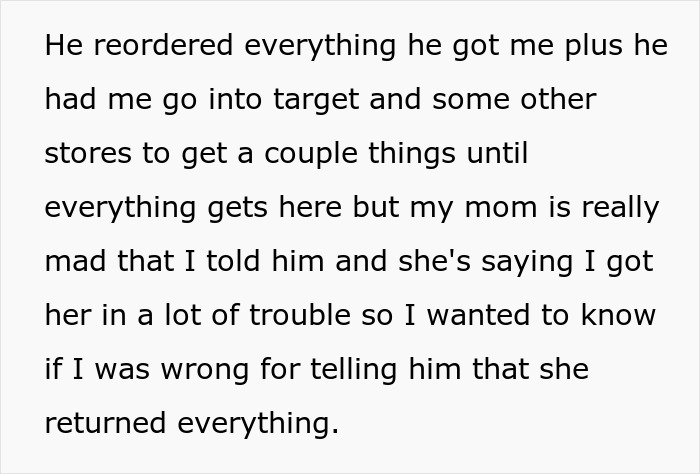Entitled Mom Returns All The Gifts Her Daughter Got, Is Shocked CPS Is Called Entitled Mom Returns All The Gifts Her Daughter Got, Is Shocked CPS Is Called
