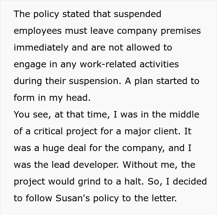 Employee Takes His Suspension Very Seriously, Watches Critical Project Crumble Employee Takes His Suspension Very Seriously, Watches Critical Project Crumble