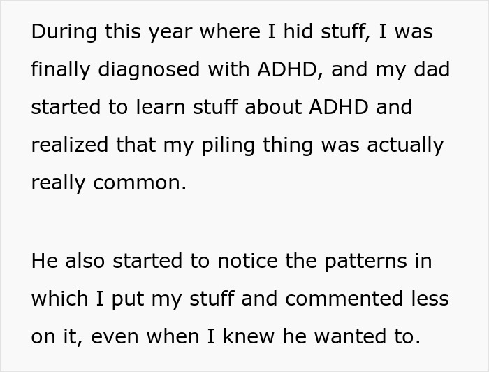 Teen Gets Petty Revenge On Dad By Constantly Moving Things A Meter Away From Where He Put Them