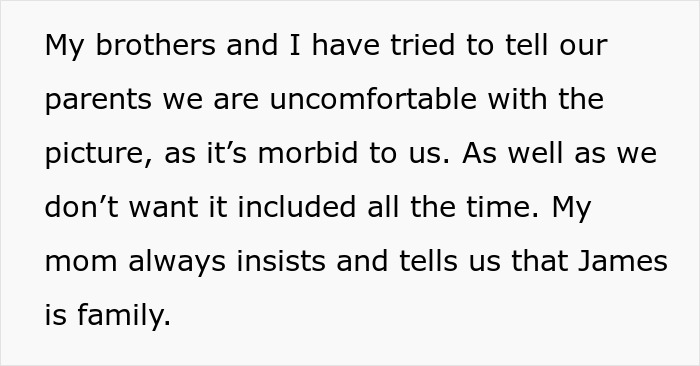 “AITA For Telling My Mom We Don’t View Her Eldest As Our Brother And To Stop Forcing Him On Us?” “AITA For Telling My Mom We Don’t View Her Eldest As Our Brother And To Stop Forcing Him On Us?”