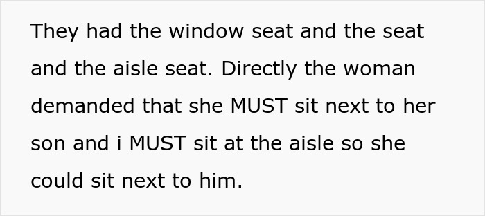 Plane Passenger Finds Her Seat Occupied By Mom With A Kid After Coming Back From The Bathroom