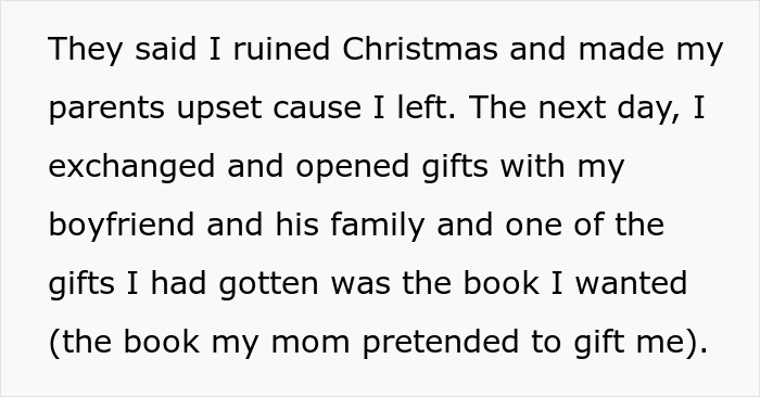 Woman Doesn't Get A Single Real Present From Family, Goes No-Contact, Asks If She Overreacted