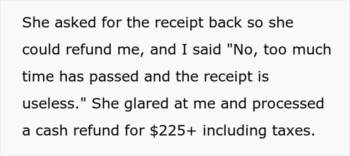 Cashier Regrets Not Refunding Item At 70% Off After Customer Maliciously Complies