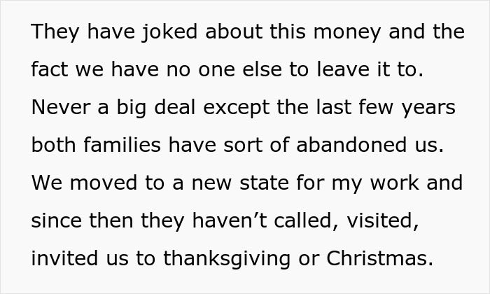 Family Assumes They&rsquo;ll Be Splitting Rich Couple&rsquo;s Fortune, Don&rsquo;t Realize They&rsquo;re Getting Nothing