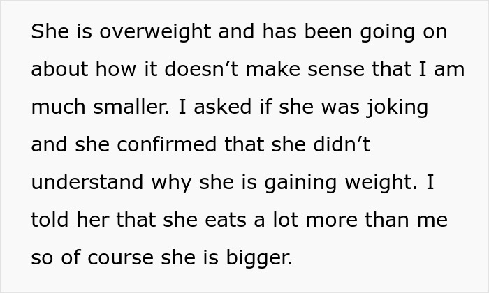 DIL Is Confused Why She&rsquo;s Gaining Weight, Woman Points Out That She Eats A Lot 