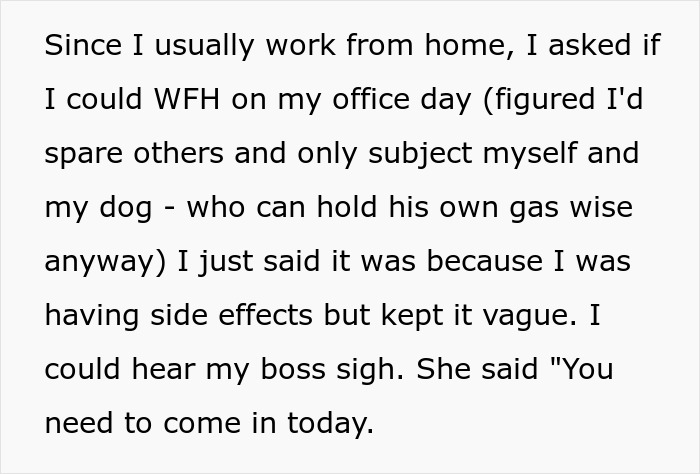 Boss Won&rsquo;t Allow Woman To WFH, Learns What Her Pills&rsquo; &lsquo;Hilarious Side Effect&rsquo; Is The Hard Way