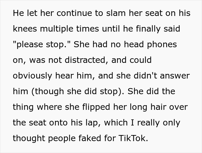 “Please Stop”: Man Endures Horrendous Treatment By Entitled Woman On Flight, Ends Up Bruised “Please Stop”: Man Endures Horrendous Treatment By Entitled Woman On Flight, Ends Up Bruised