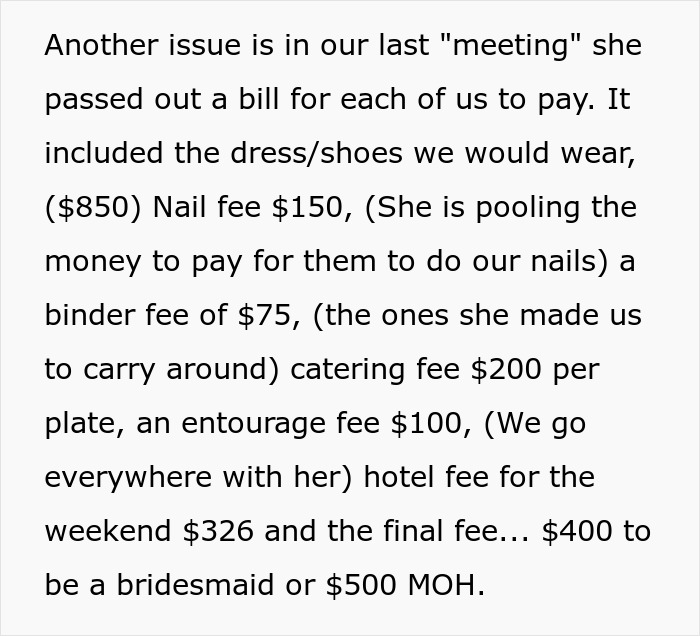 Bride&rsquo;s Out-Of-Touch List Of Requirements For Her Wedding Makes People Start Cancelling