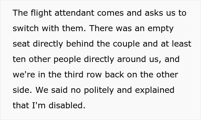 &ldquo;I Was So Absolutely Done&rdquo;: Woman Refuses To Be Moved From Her Seat By Entitled Passengers