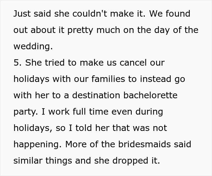 Woman Hits Peak Bridezilla After Demanding Bridesmaids Pay $5,000 In Cancellation Fees