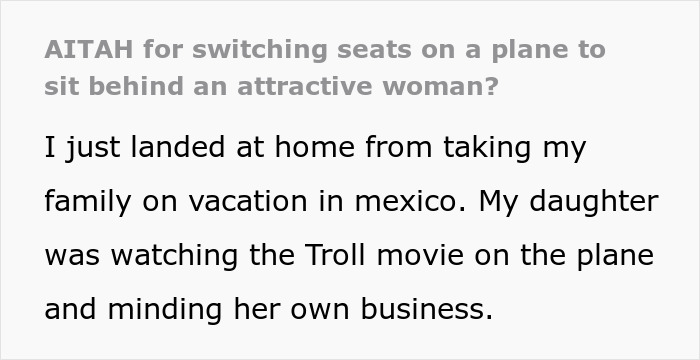 Dad Figures Out How To Make Woman On Plane Uncomfortable After She Refuses To Move Her Hair Away