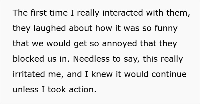 Woman Can&rsquo;t Stand Neighbors Blocking The Garages, Comes Up With Unique Ways To Make Them Stop