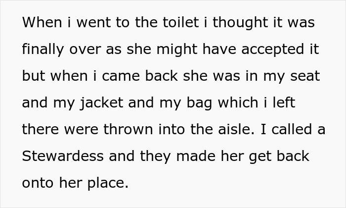 Plane Passenger Finds Her Seat Occupied By Mom With A Kid After Coming Back From The Bathroom