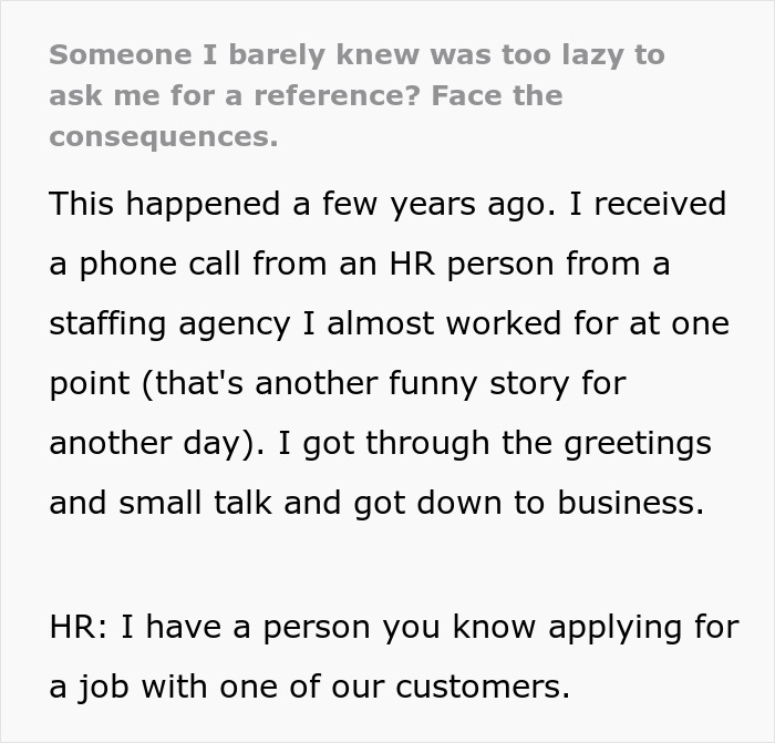 Person Gets Called As A Reference For Ex-Coworker, Spills The Beans On His Actual Qualifications Person Gets Called As A Reference For Ex-Coworker, Spills The Beans On His Actual Qualifications