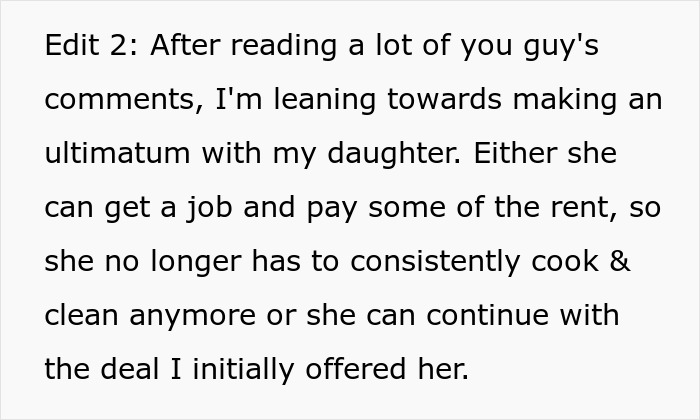 "Am I The Jerk For Expecting My Daughter To Stick To Our Chores-For-Rent Deal?"