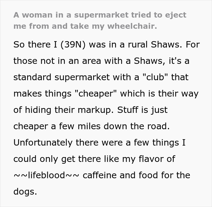 Woman Shakes Person&rsquo;s Wheelchair, Demands They Give It To Her Since She&rsquo;s Older