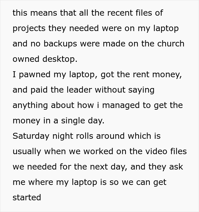 Broke College Student Gets Coerced To Give $300 Towards Pastor's Gift, Makes The Church Regret It