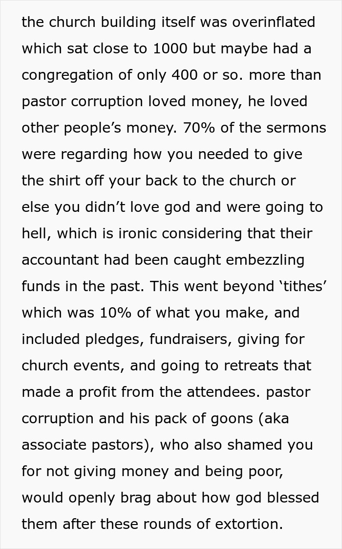 Broke College Student Gets Coerced To Give $300 Towards Pastor's Gift, Makes The Church Regret It